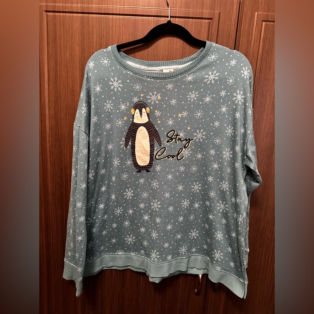 Xl pajama long sleeve top